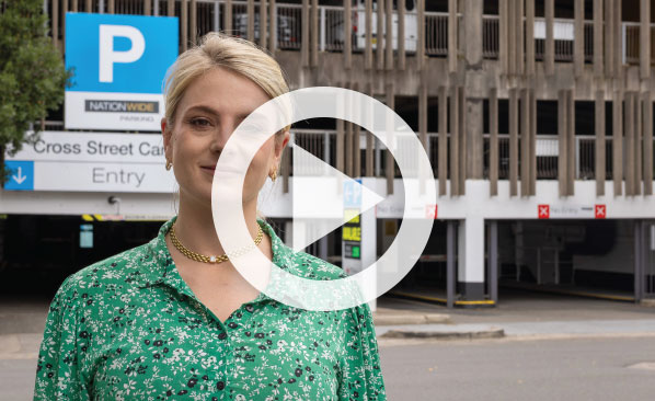 Woollahra Mayor Sarah Dixson at the Cross Street Car Park