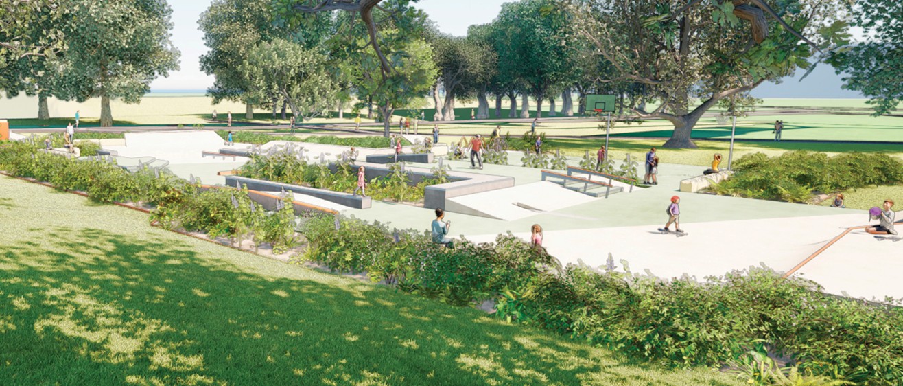 ​Artist impression of the Rushcutters Bay Youth Recreation Area
